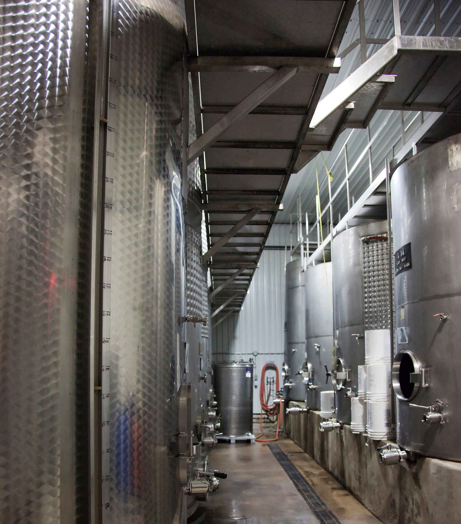 Wine processing plant.